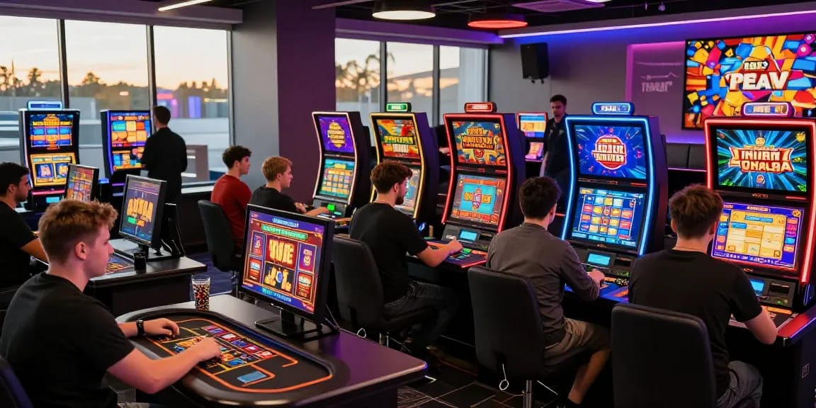 Exciting non-UK casino gaming lounge atmosphere featuring vibrant gameplay at https://ghsc.co.uk.