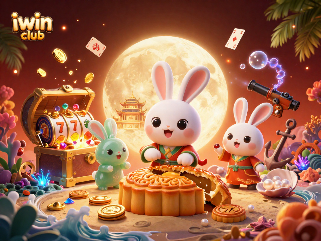 Engage with iwin club's vibrant world of slots, featuring characters exploring treasures and jackpots.