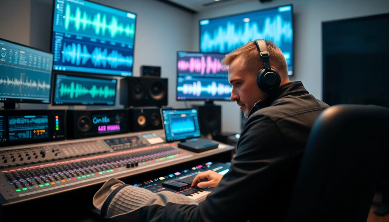 Enhance your tracks with expert online mastering services in a professional studio environment.