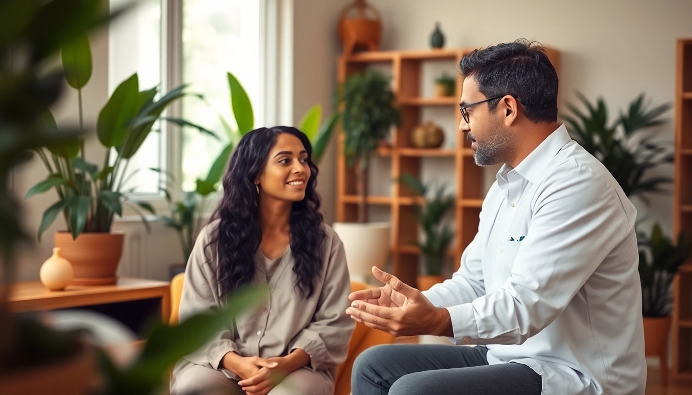 Engage in Ayurveda Consultation with a professional practitioner in a tranquil setting.