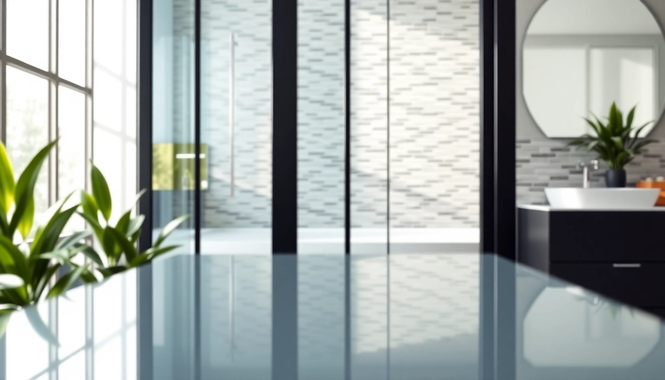 Showcasing a black shower door in an elegant bathroom setting for modern home decor.