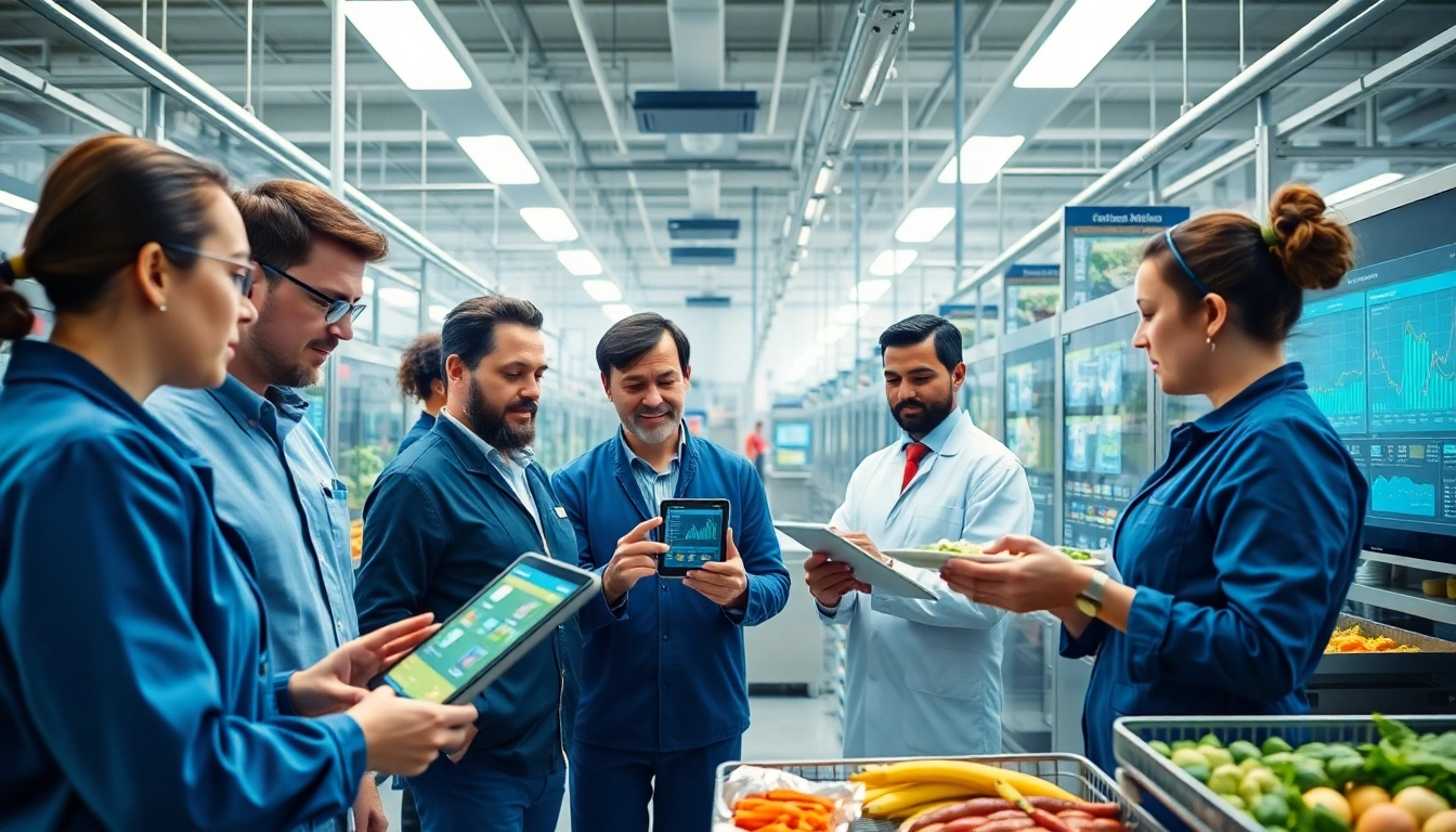 Efficient use of paperless food traceability software in a modern food production facility.