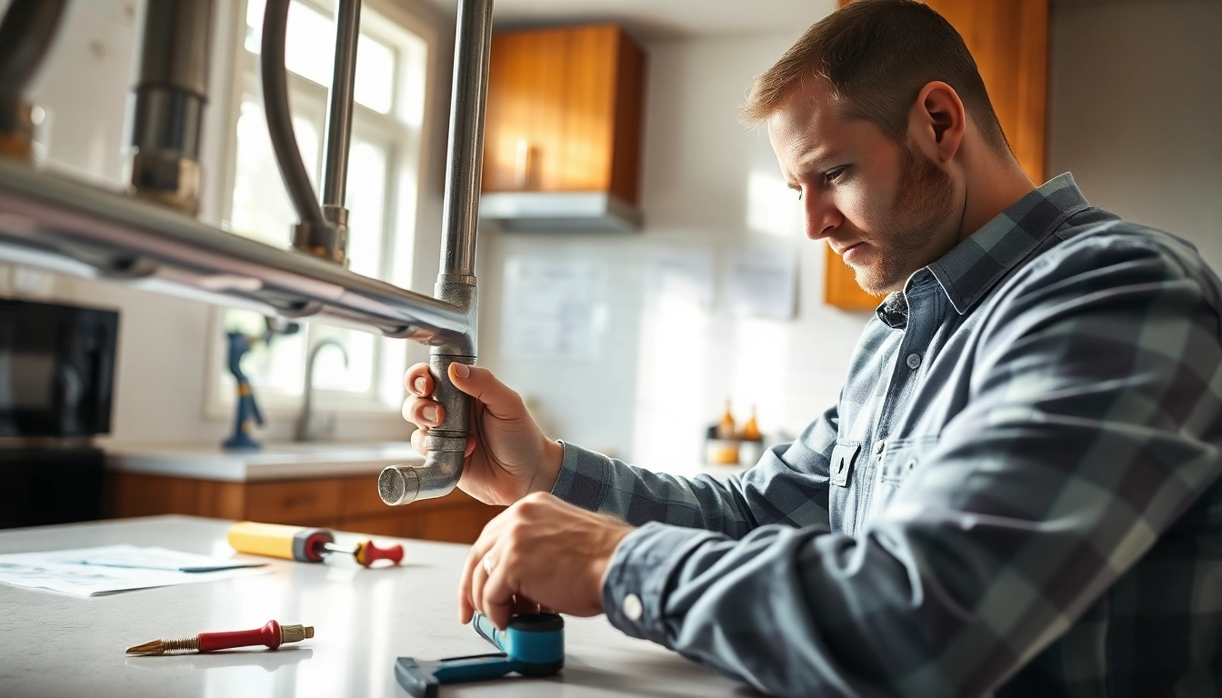 Learn about whole house repiping services St Petersburg FL with a professional plumber inspecting pipes.