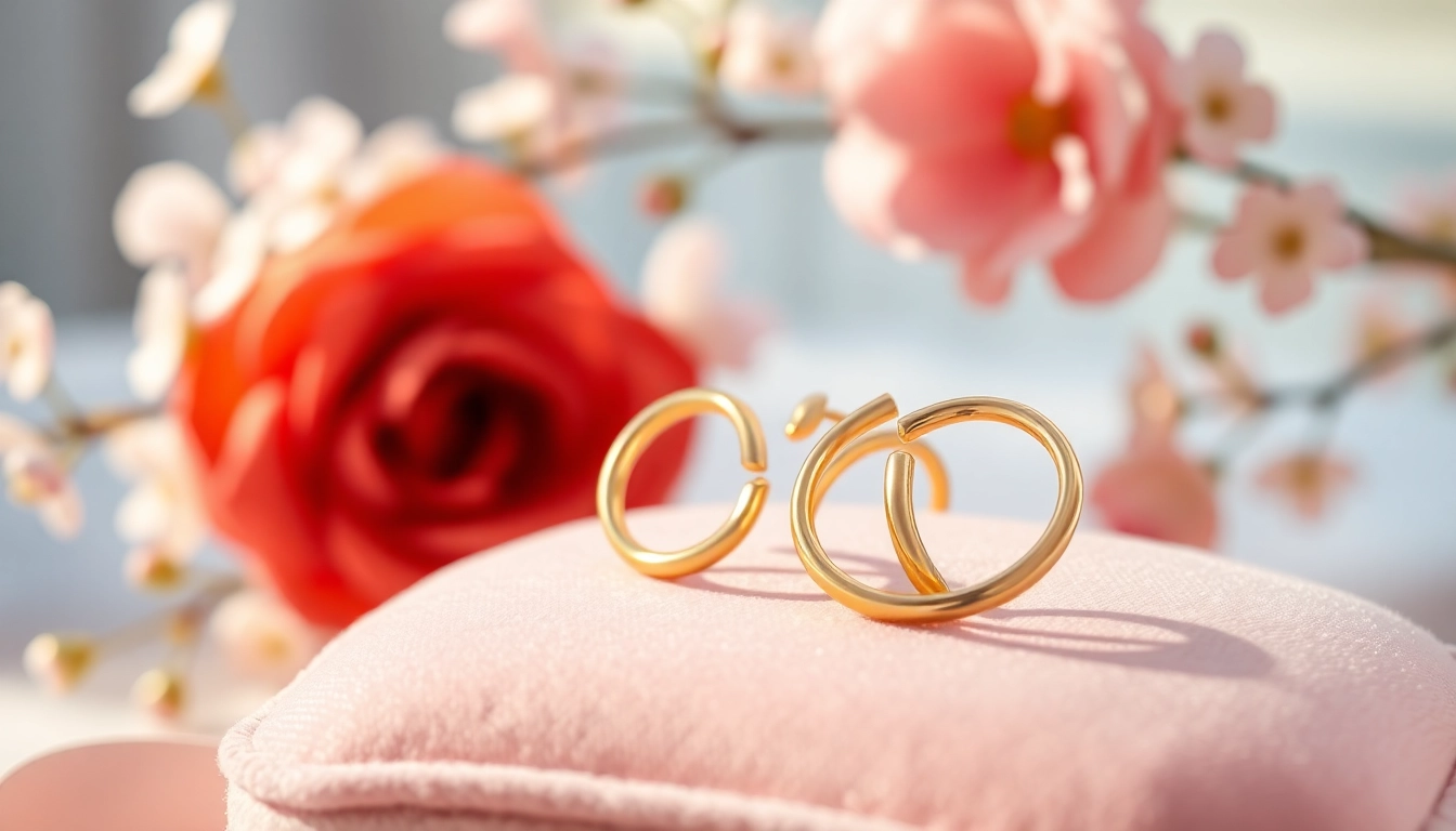 Showcase Gold helix earrings Valentine’s Day UK highlighting their elegance and luxury for a perfect gift.
