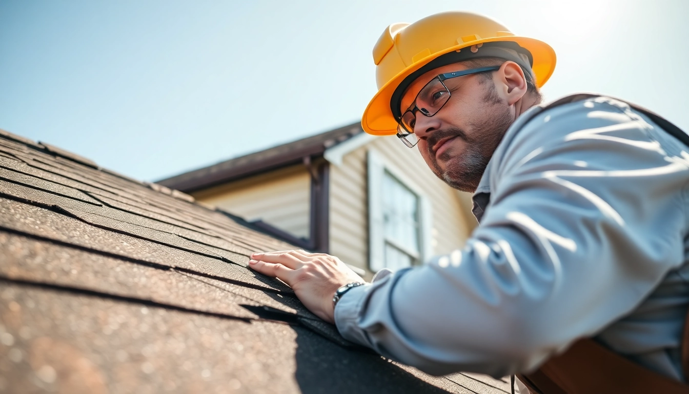 Inspecting a roof in South Jersey showcasing quality roofing services and expert contractors.