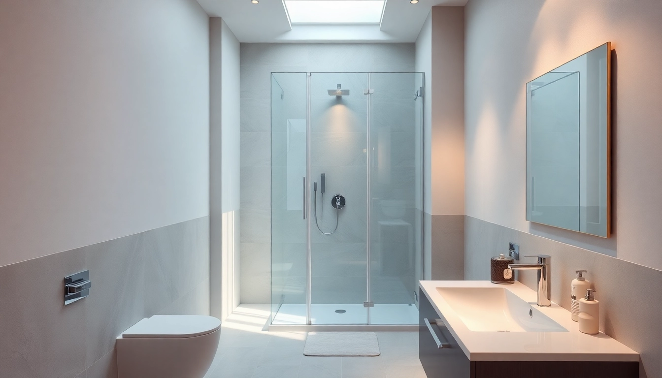 Erleben Sie die Eleganz der sonni Duschkabine in einem modernen Badezimmer mit stilvollen Akzenten.