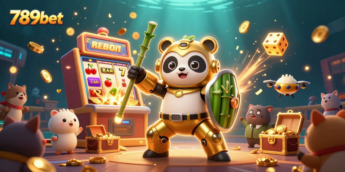 Engage in thrilling gameplay at 789bet as a mech-suit panda pilots a dynamic casino adventure.