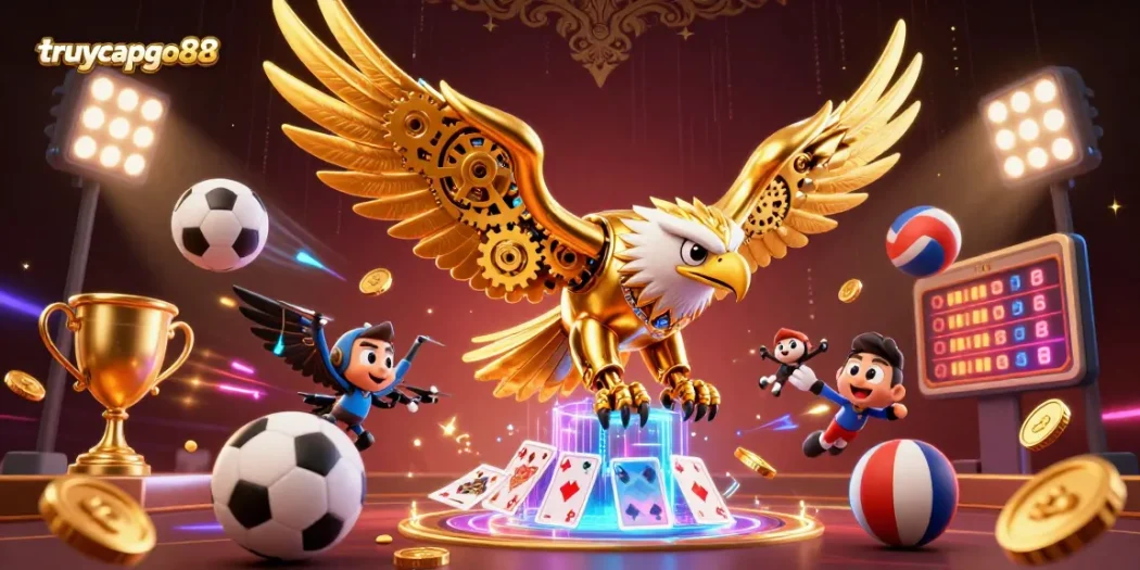 Experience exciting wins with truycapgo88 featuring dynamic sports betting action in a vibrant 3D casino.
