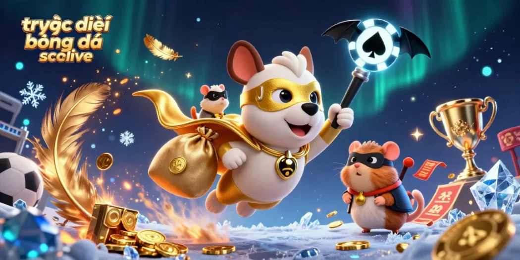 Experience trực tiếp bóng đá socolive with a dynamic sports betting theme and engaging characters.